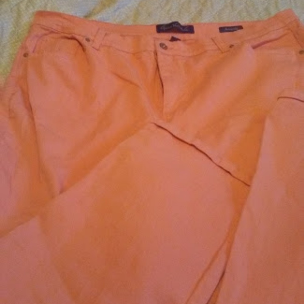 Gloria Vanderbilt Coral Peach Jeans Plus Size